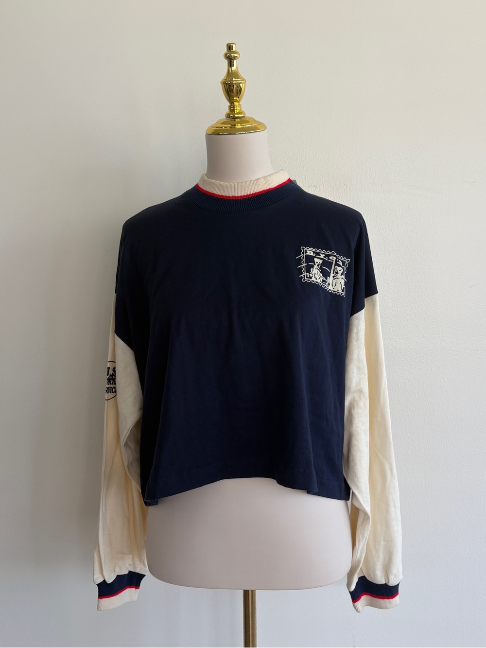 Vintage 90s BYOB Clothing Layered Long Sleeve Graphic Top